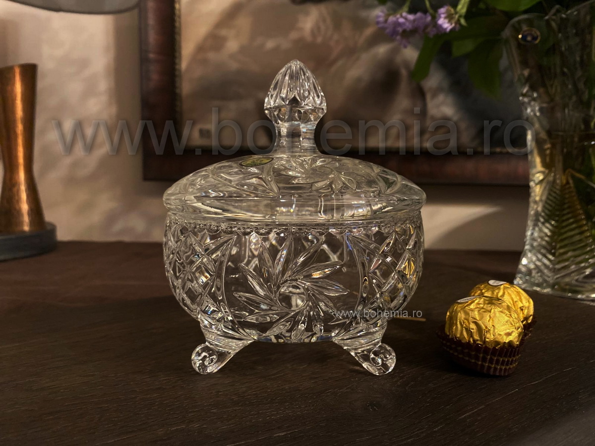 CASETA 15 CM DIN CRISTAL DE BOHEMIA - COLECTIA INGRID