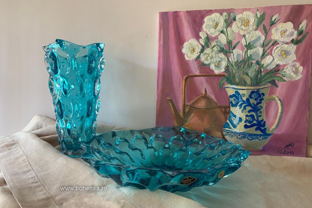 Bohemia Crystalin Samba Bowl and vase