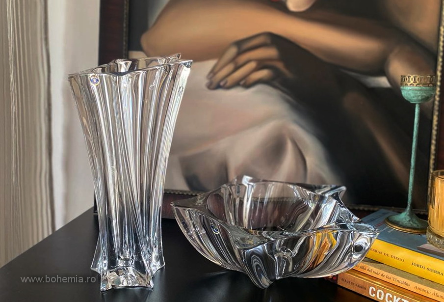 Bohemia Crystalin YOKO 40.5 cm Bowl and vase