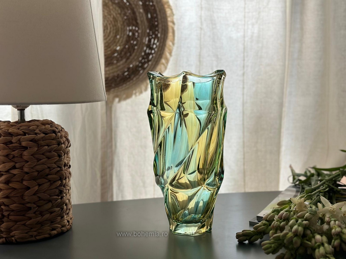 Bohemia Crystalin vase SAMBA 30.5 cm